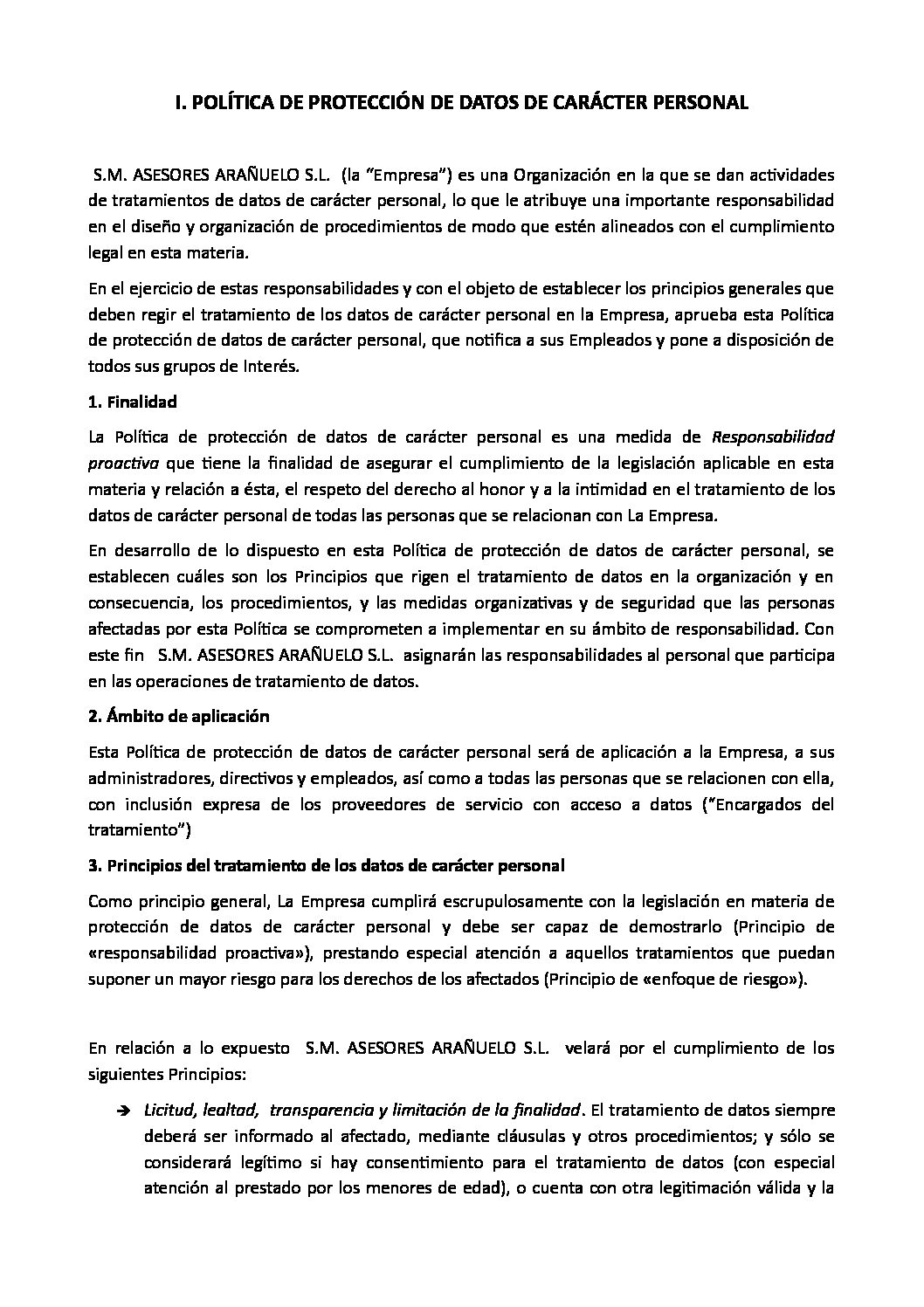 SM Asesores Arañuelo