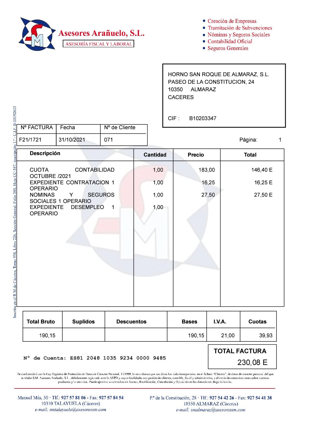 SM Asesores Arañuelo