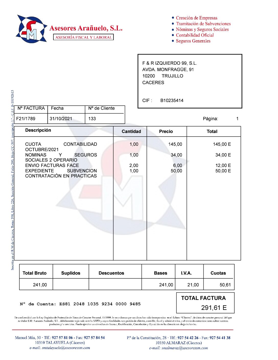SM Asesores Arañuelo