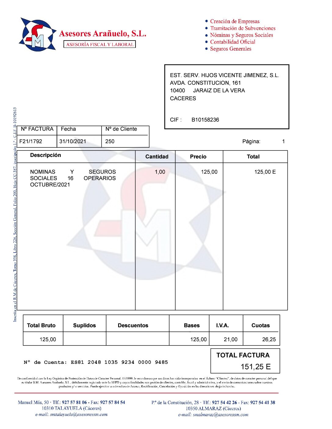 SM Asesores Arañuelo
