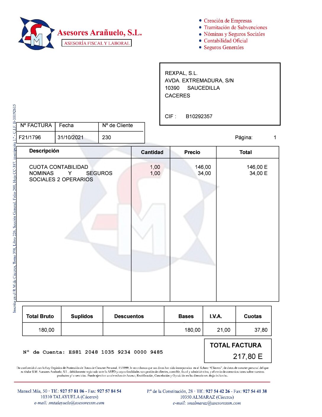 SM Asesores Arañuelo