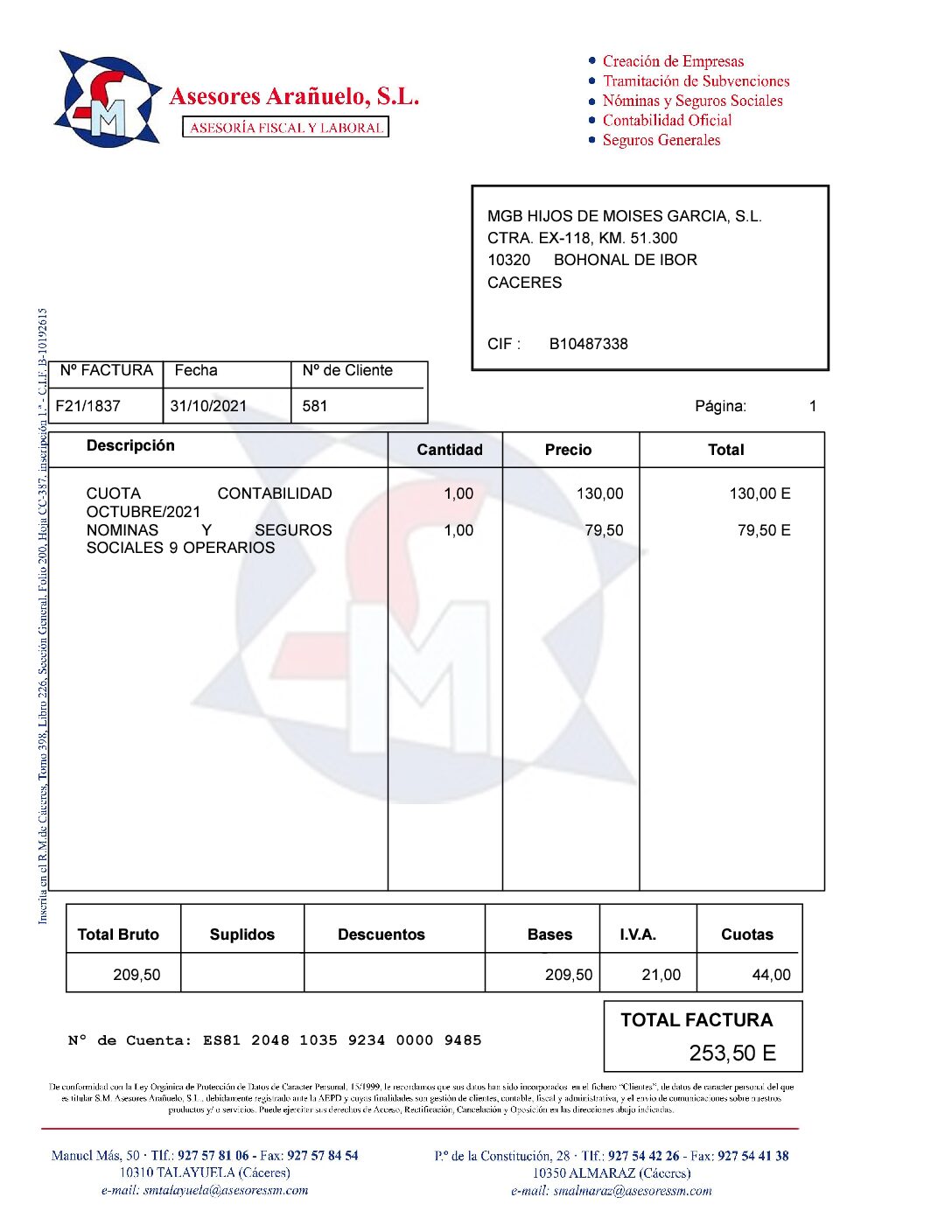 SM Asesores Arañuelo