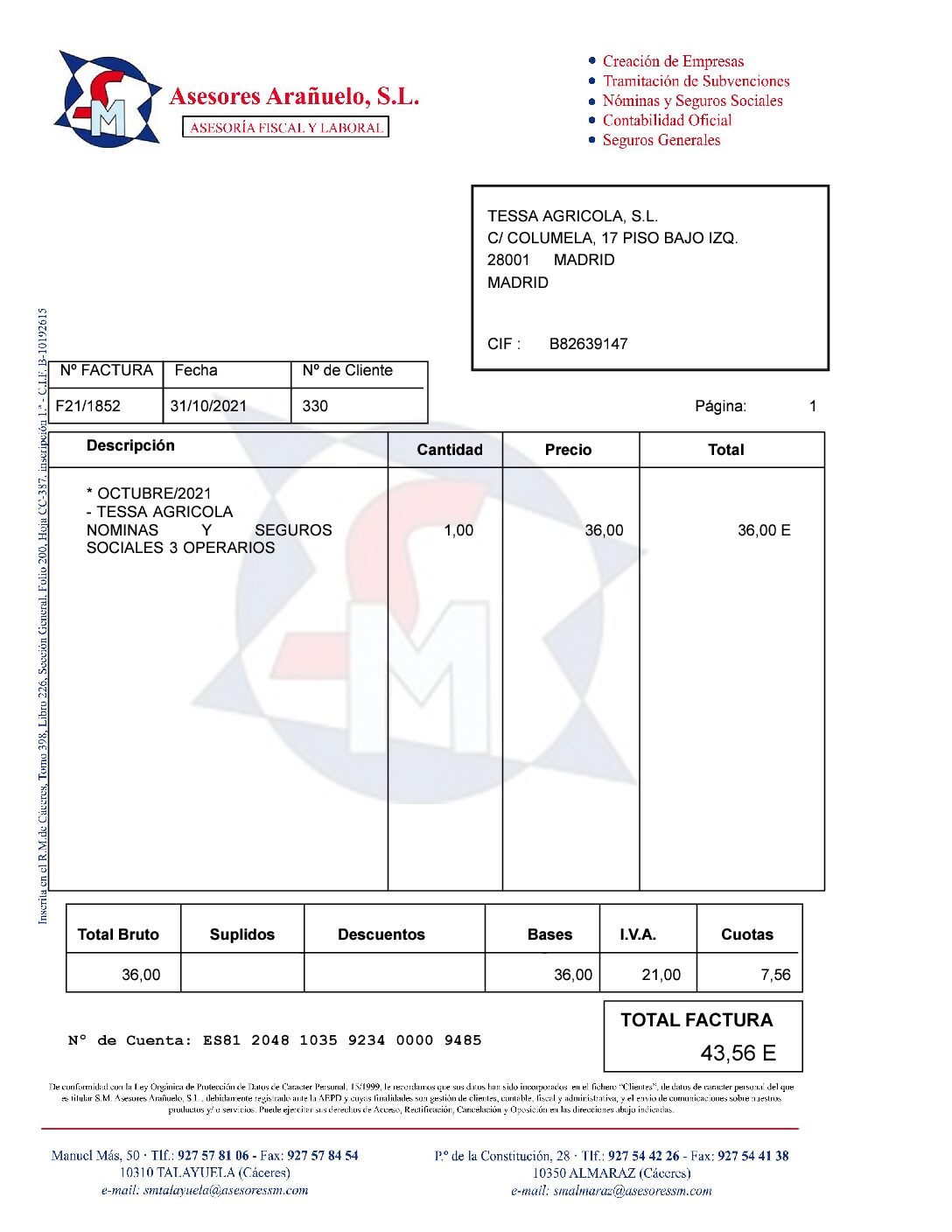 SM Asesores Arañuelo