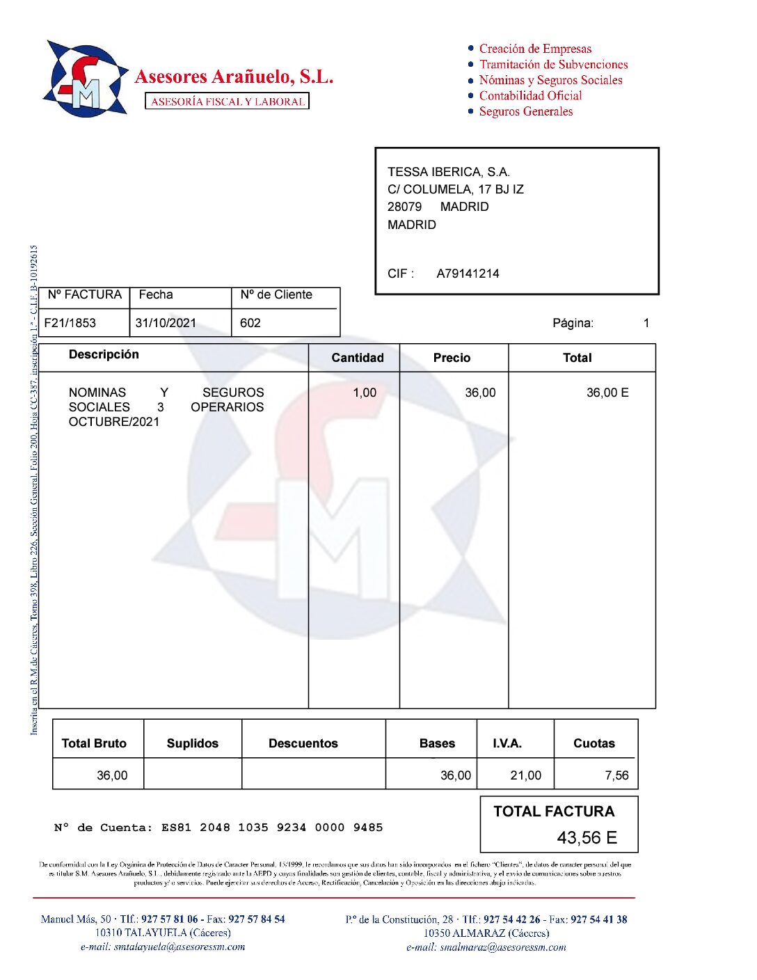 SM Asesores Arañuelo