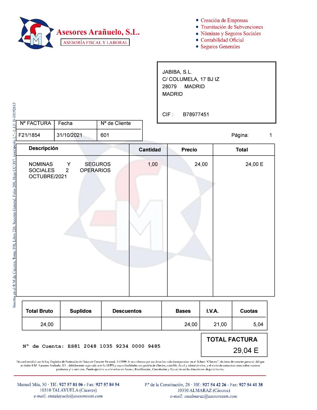 SM Asesores Arañuelo
