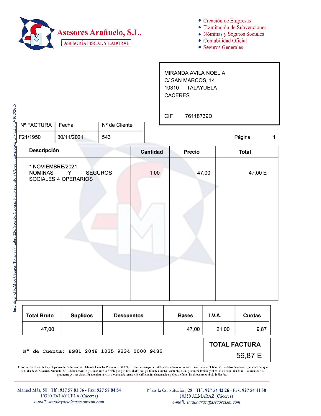 SM Asesores Arañuelo